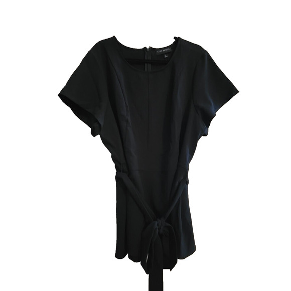 Lane Bryant Tops - Lane Bryant Black Belted Short Sleeve Casual Tunic Top Womans Plus Size 24